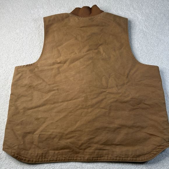 Carhartt Duck Work‎ Vest Men's Size 2XL Loose Fit Tan Insulated Brown OV4395-M - Picture 9 of 15